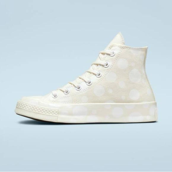 Converse Chuck Taylor All Star 70 HiPolka Dots Egret White Egret (Women's) - Picture 2 of 9